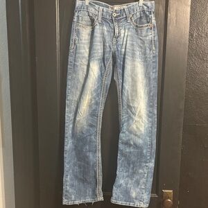BKE Faded Blue Straight Leg Jeans